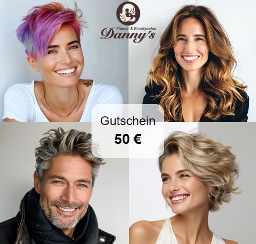Online-Geschenkgutschein - Salon "𝓓𝓪𝓷𝓷𝔂'𝓼" in Wismar - Ihr Friseur und Beauty-Experte