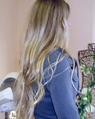 Blond Natural Look Extensions, Haarverlängerung © Salon "𝓓𝓪𝓷𝓷𝔂'𝓼" in Wismar - Ihr Friseur und Beauty-Experte