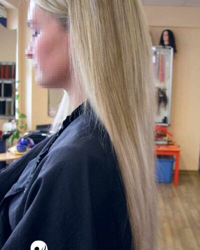 Blond Straight Extensions, Haarverlängerung © Salon "𝓓𝓪𝓷𝓷𝔂'𝓼" in Wismar - Ihr Friseur und Beauty-Experte